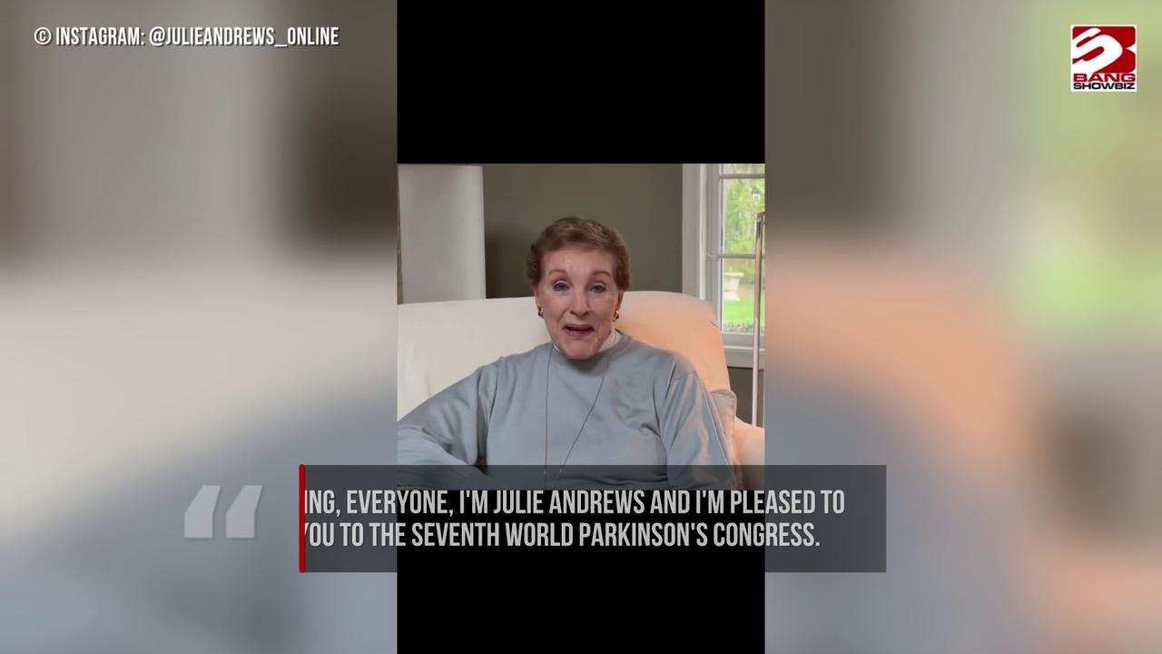 Video thumbnail for Dame Julie Andrews makes rare public message for Parkinson's disease event