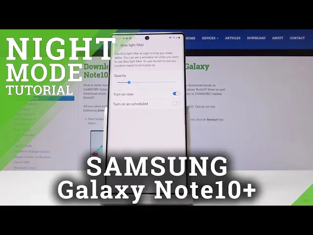 Video thumbnail for How to Enable Blue Light in SAMSUNG Galaxy Note 10+- Night Mode