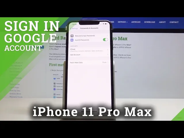 Video thumbnail for How to Add Google User in iPhone 11 Pro Max - Create Google Account