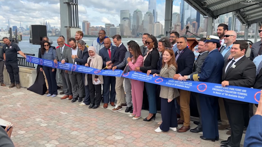 Video thumbnail for $51.1M Liberty State Park ferry terminal upgrade opens in Jersey City