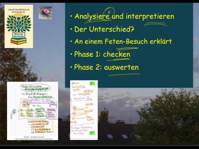 Video thumbnail for Feten-Besuch? Dort wird ganz natürlich "analysiert" und "interpretiert" = Lage checken u. auswerten