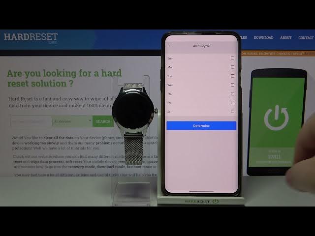 Video thumbnail for How to Set Alarm in KINGWEAR KW10 Pro – Add Reminder