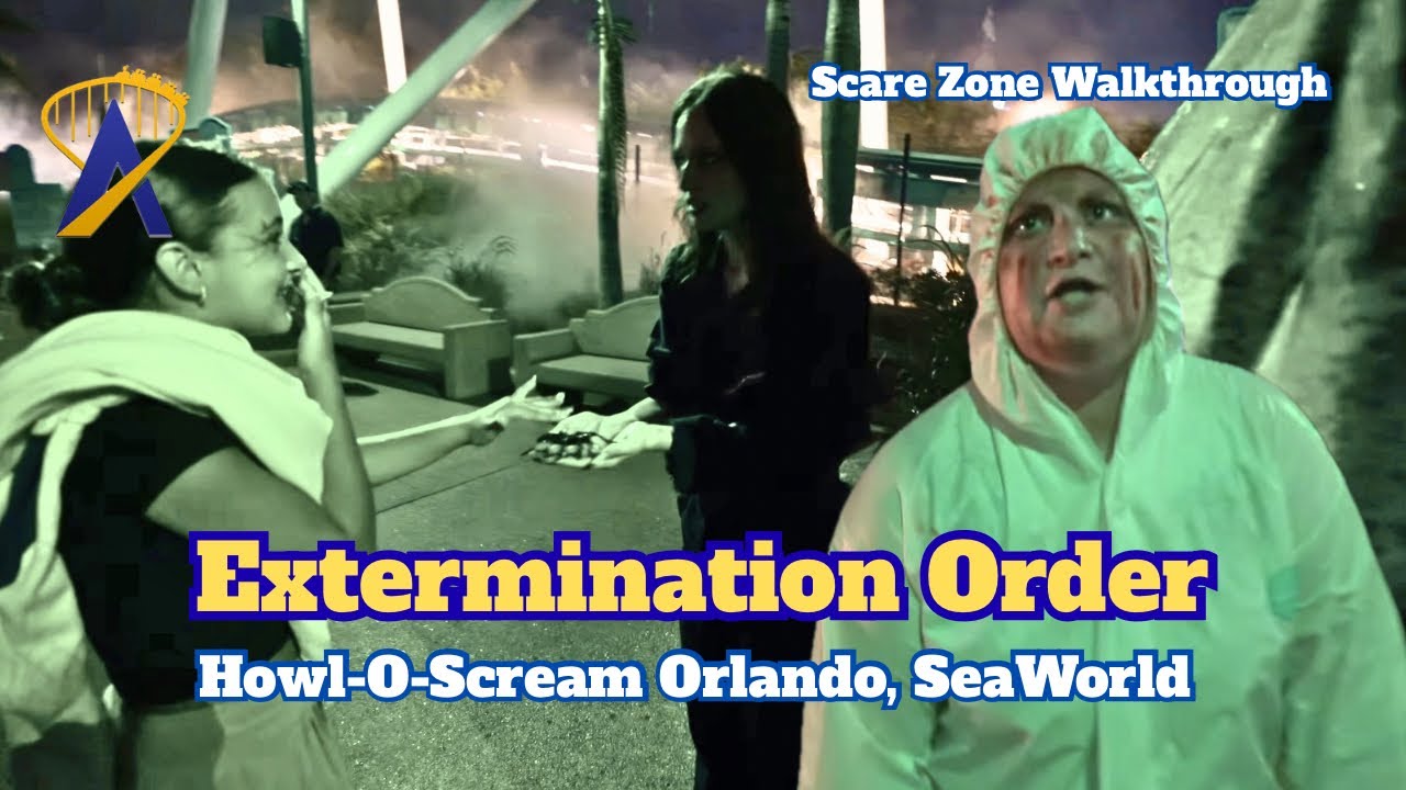 Video thumbnail for Extermination Order Scare Zone | Howl-O-Scream Orlando 2026