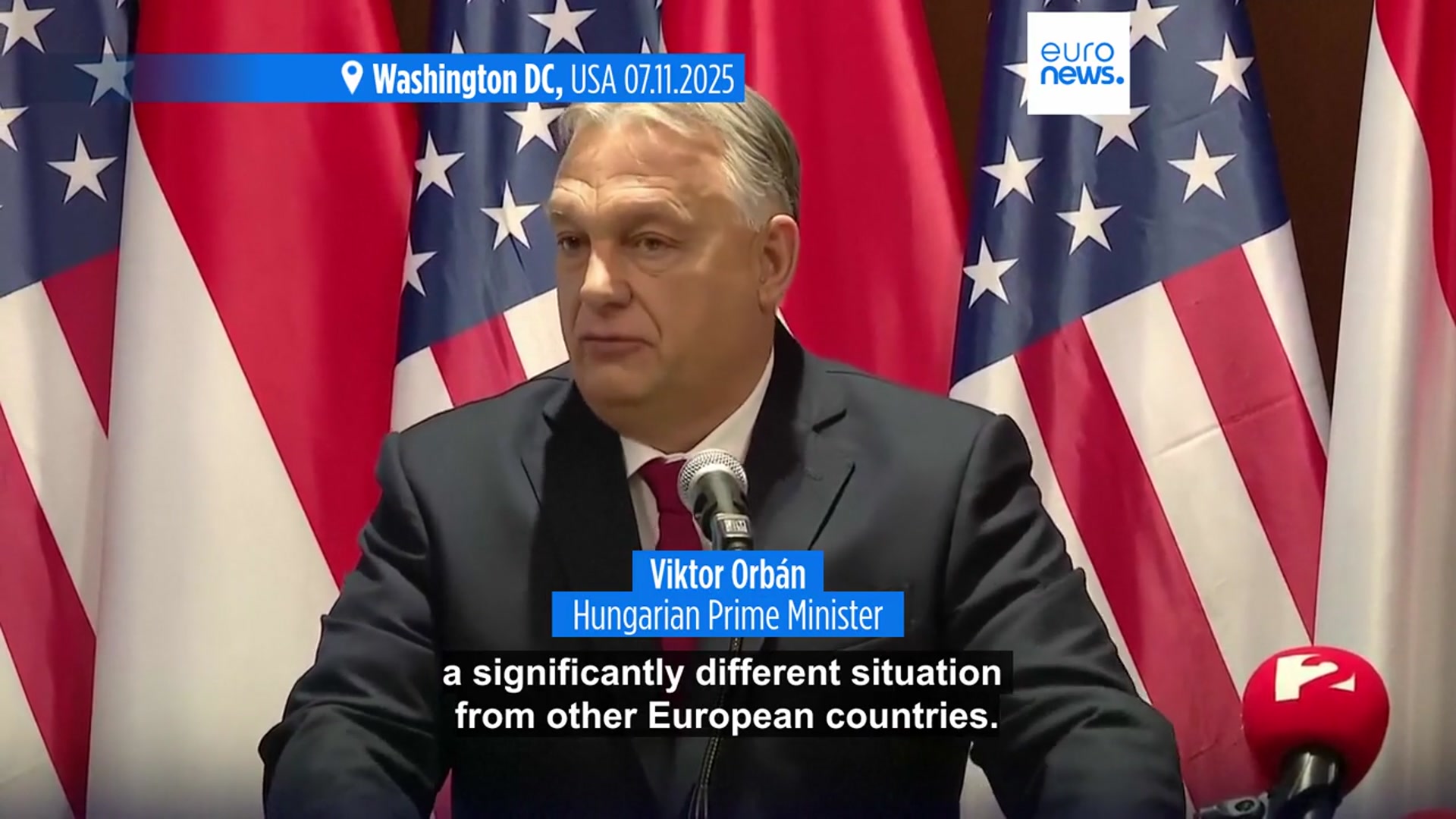 'Video thumbnail for Orbán says Trump has agreed to grant Hungary an exemption from sanctions on Russian energy purchases'