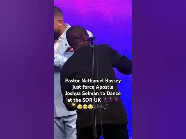 Video thumbnail for Pastor Nathaniel Bassey just force Apostle  Joshua Selman to dance at SOR UK 😂#apostle joshuaselman