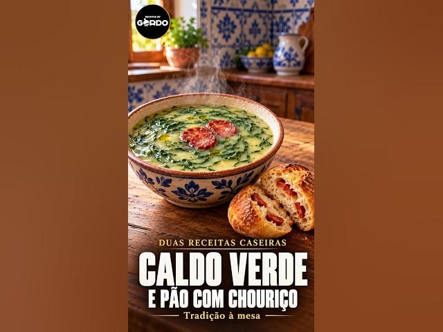 Video thumbnail for Caldo verde com pão com chouriço 🥬🥖 #ReceitasDoGordo #CaldoVerde #PaoComChourico #ReceitasCaseiras