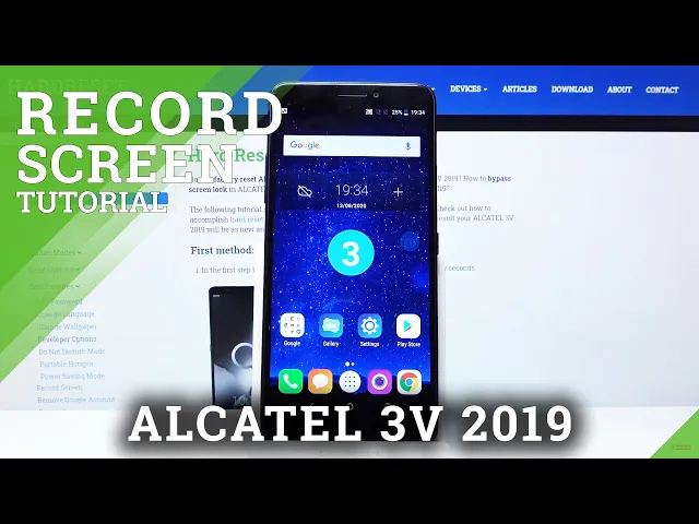 Video thumbnail for How to Record Screen in ALCATEL 3V 2019 – Record Screen Actions
