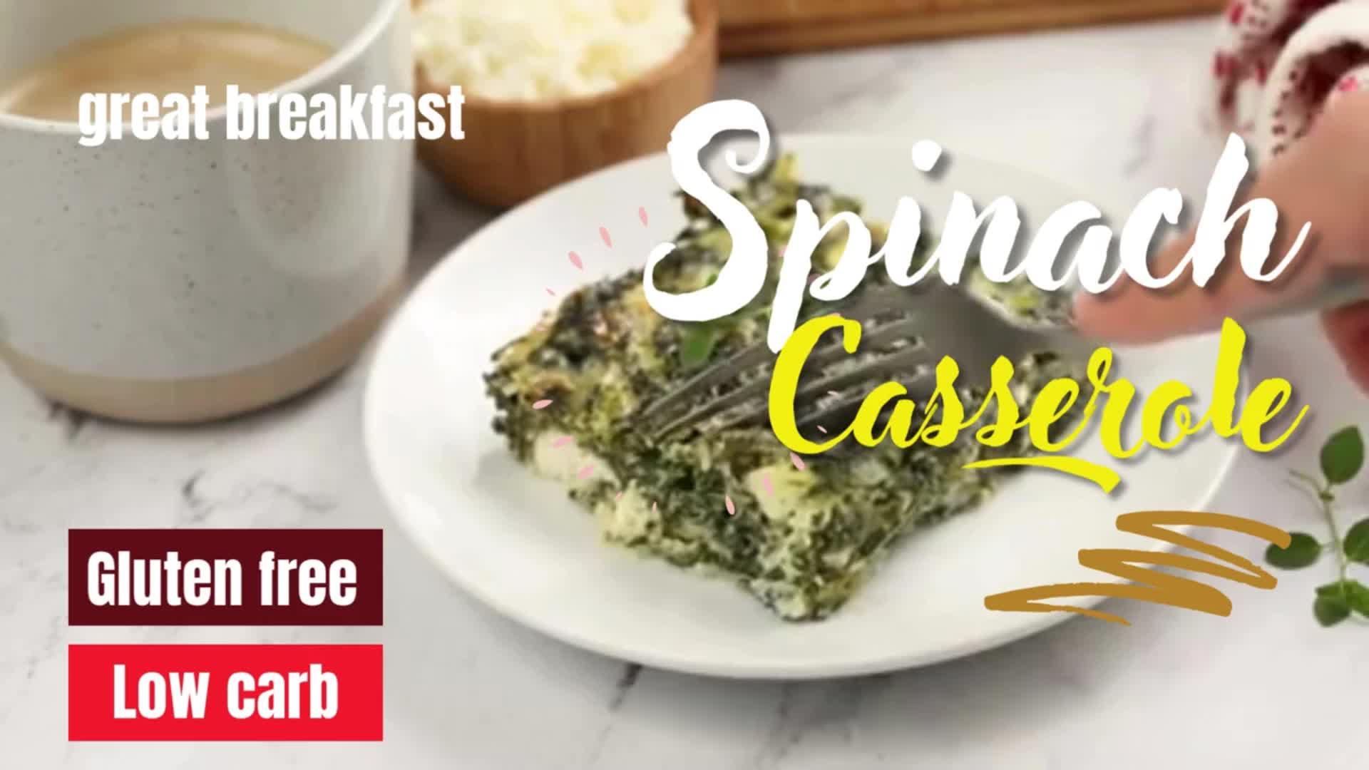 Video thumbnail for Spinach Casserole