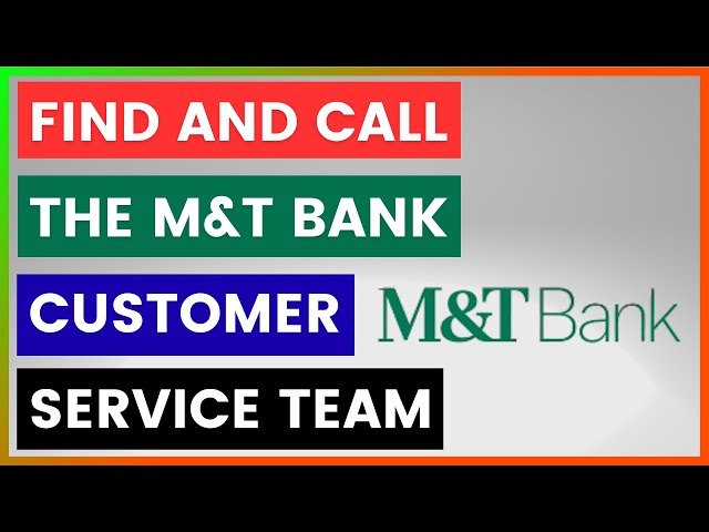 Video thumbnail for How To Find And Call The M&T Bank Customer Service Team? [in 2026]
