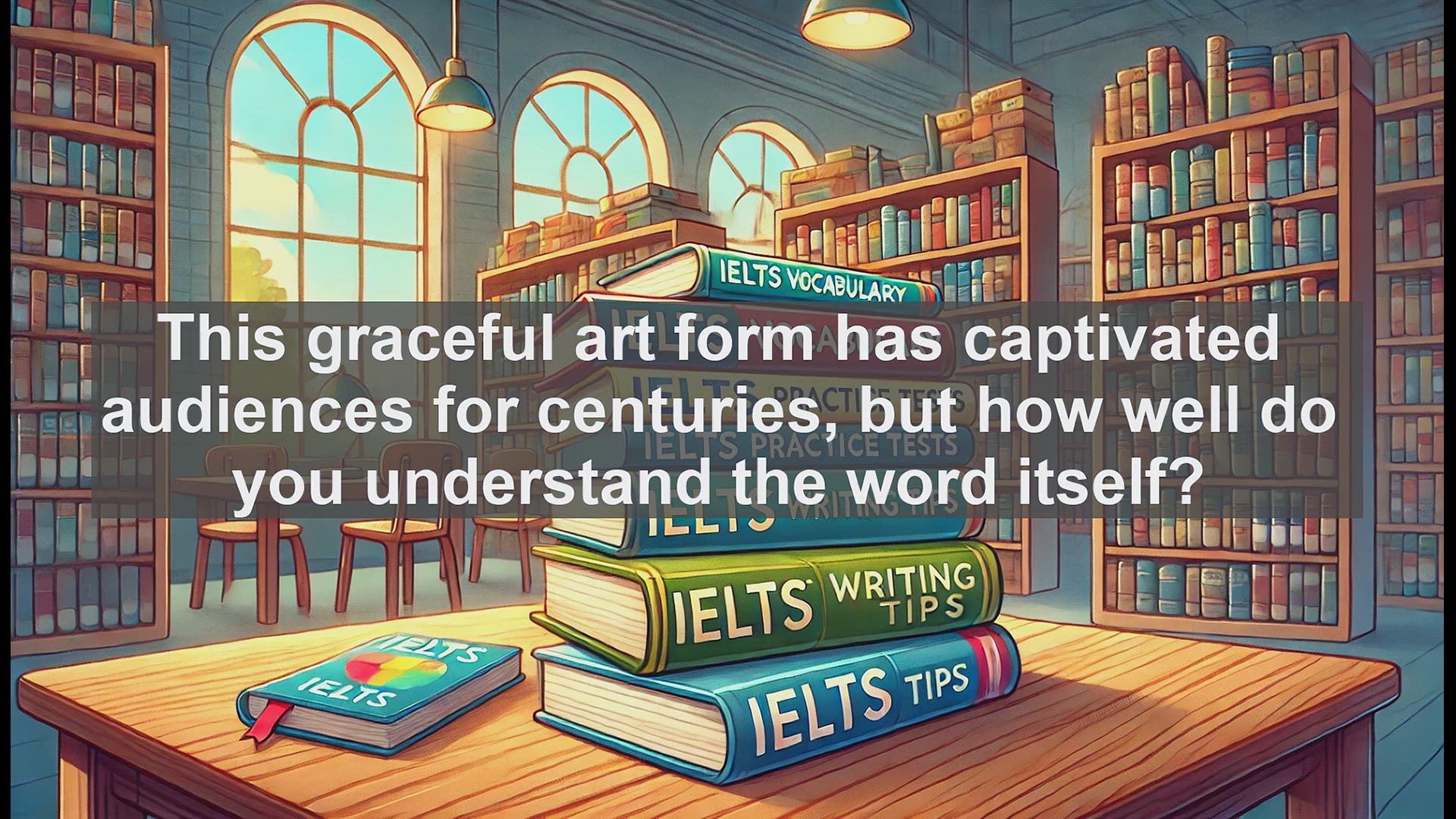 'Video thumbnail for 2500 Must Know IELTS 6.5 Vocabulary - Ballet: Exploring the Art Form and Its Meaning for IELTS'