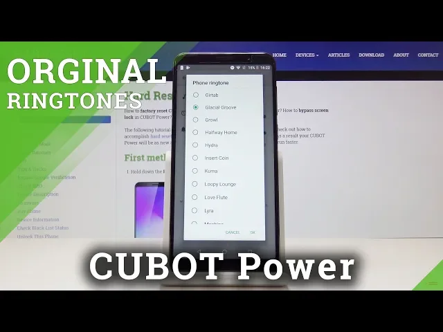 Video thumbnail for CUBOT Power RINGTONES - How to Change Cubot Ringtones