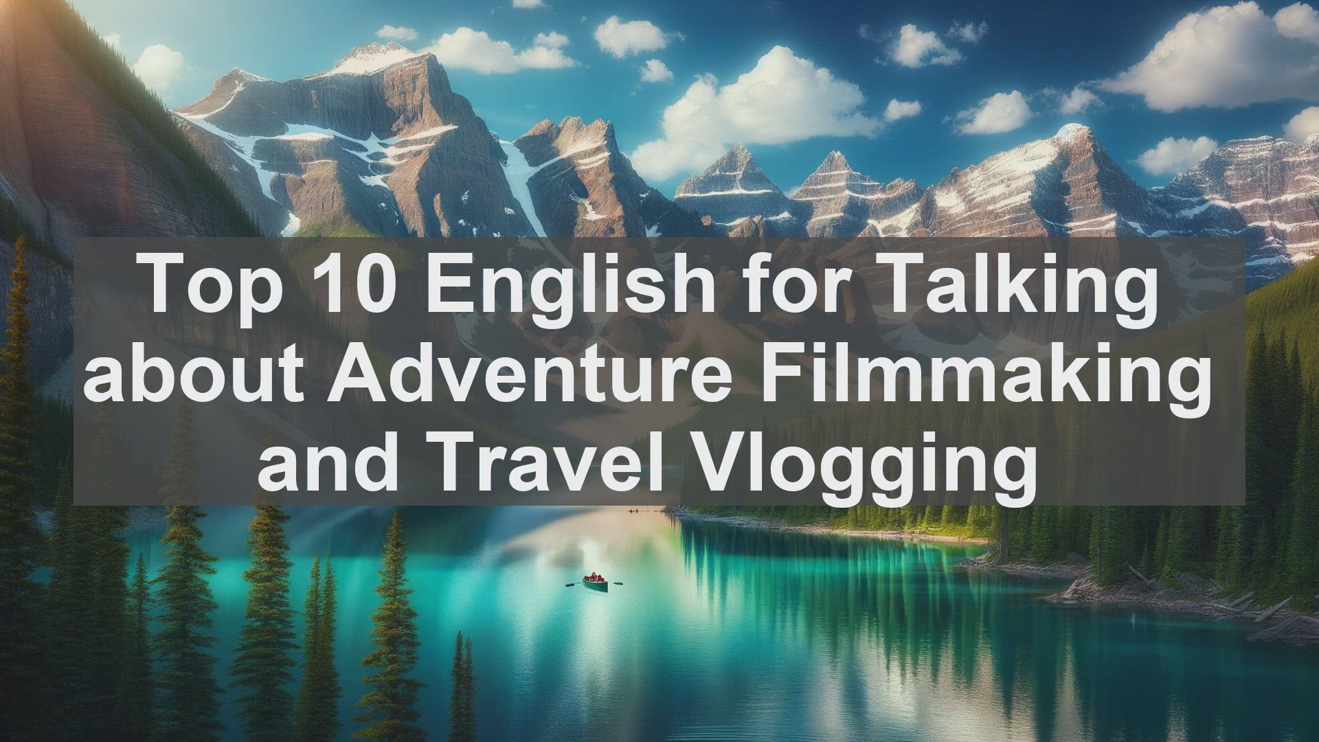 'Video thumbnail for Top 10 English for Talking about Adventure Filmmaking and Travel Vlogging'