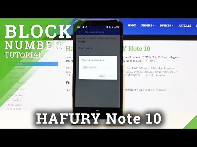Video thumbnail for How to Block Number in HAFURY Note 10 – Block Calls