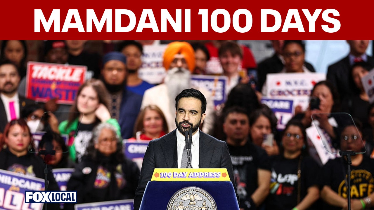 Video thumbnail for Mayor Zohran Mamdani marks 100 days with address at Knockdown Center