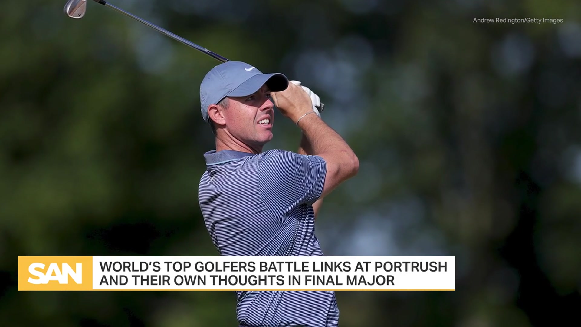 'Video thumbnail for Top golfers struggle with pressure, meaning of life, ahead of final major'