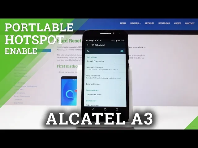 Video thumbnail for How to Allow Mobile Hotspot in Alcatel A3 - Enable Portable Hotspot