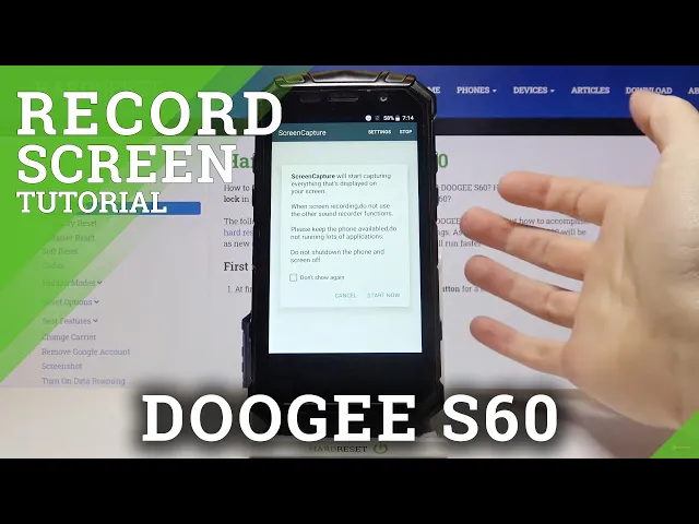Video thumbnail for How to Record Screen on DOOGEE S60 – Screen Recorder