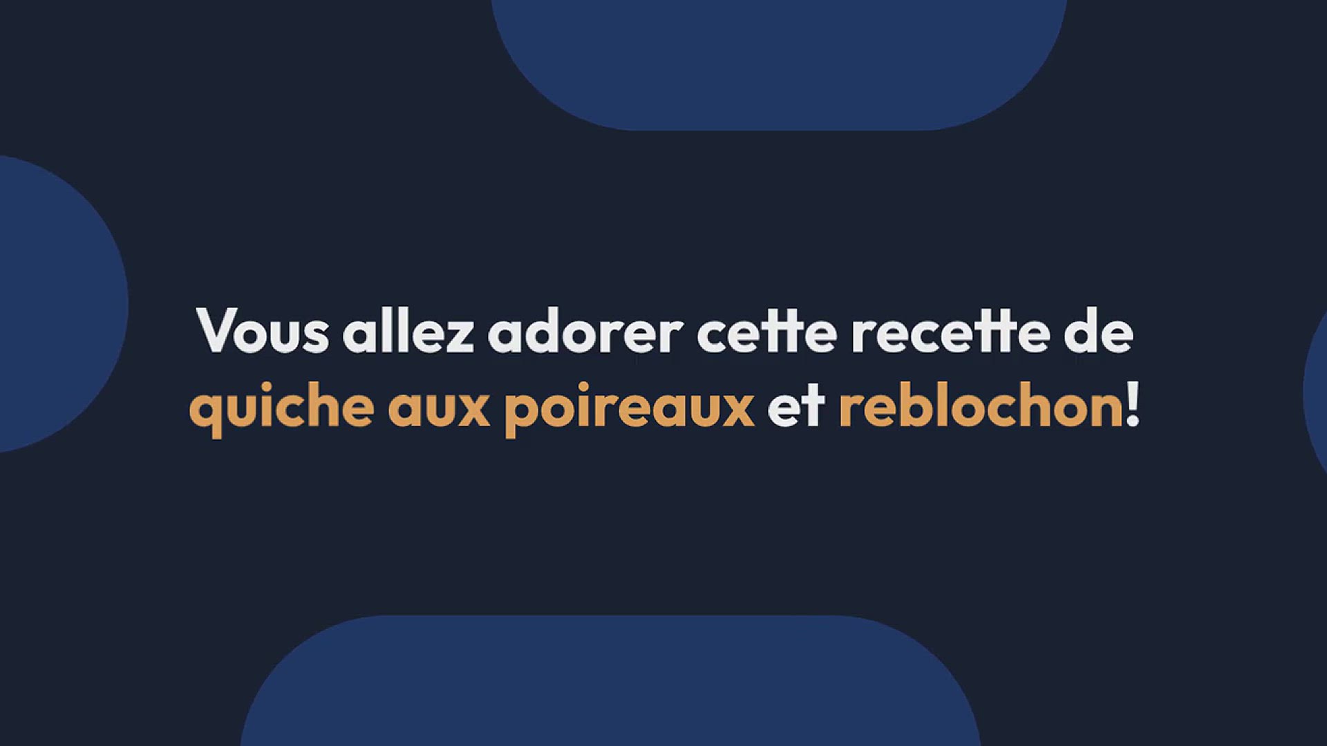 Video thumbnail for Tarte aux poireaux et reblochon