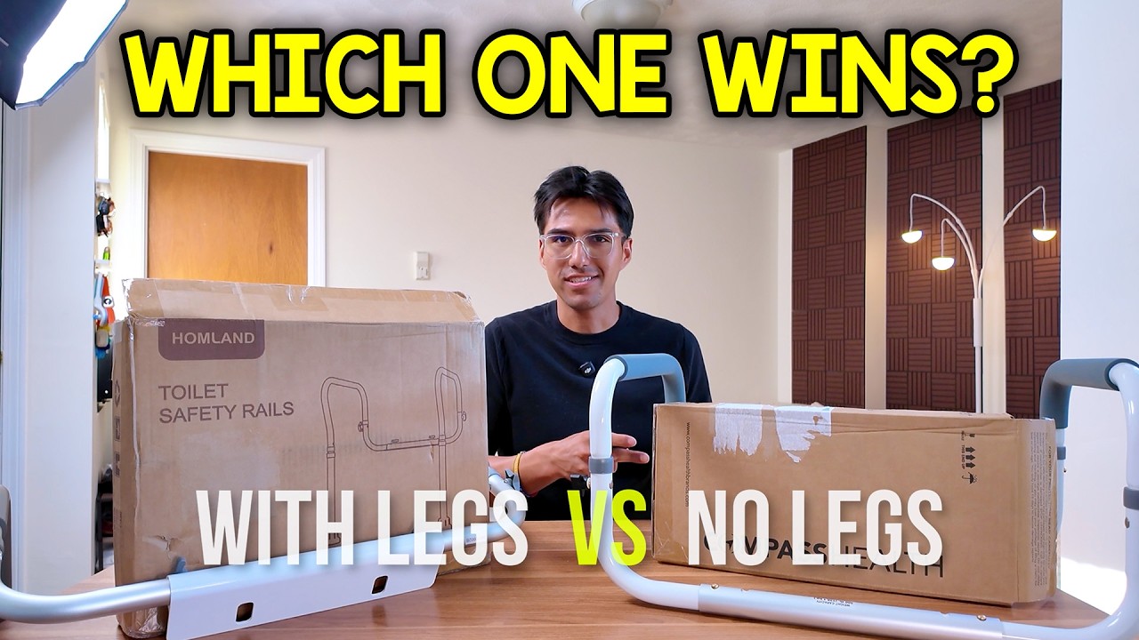 Video thumbnail for HOMLAND T6 vs Carex Toilet Safety Rails (Which Is Better?)