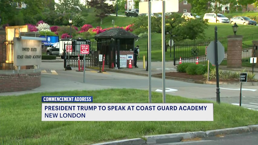 Video thumbnail for Connecticut prepares for President Trump visit to Coast Guard Academy