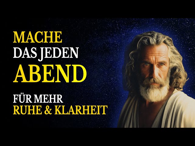 Video thumbnail for 5 Stoische Abendroutinen, die deinen Tag perfekt abschließen