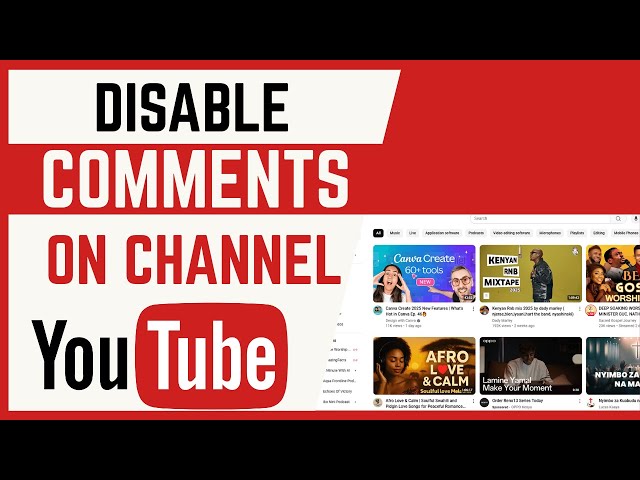 Video thumbnail for How To Disable Comments On YouTube Channel