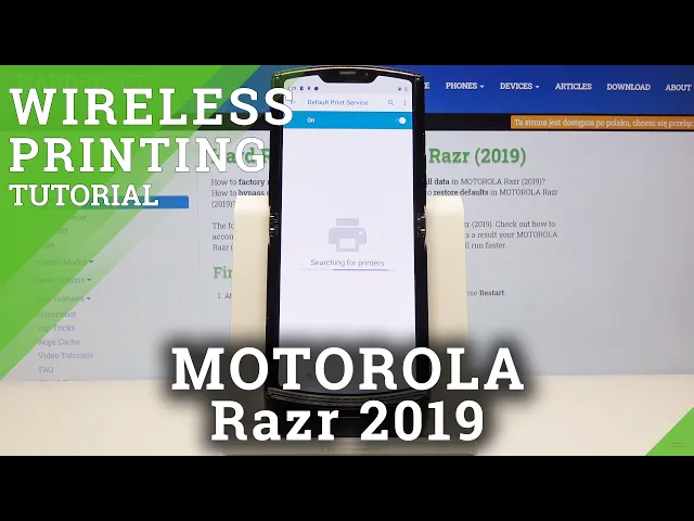 Video thumbnail for How to Connect Printer with MOTOROLA Razr 2019 – Wireless Printing