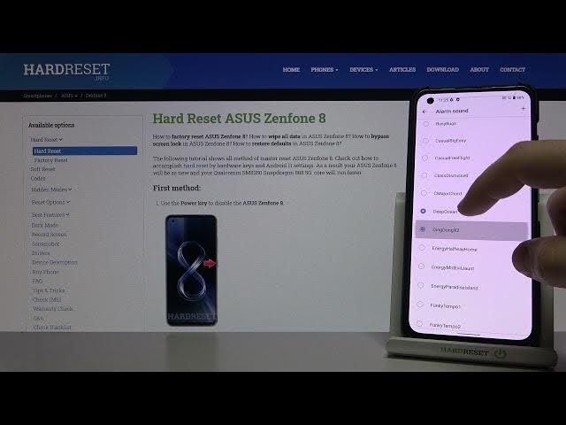 Video thumbnail for Alarm Tones on ASUS Zenfone 8 – Available Sounds of Alarms