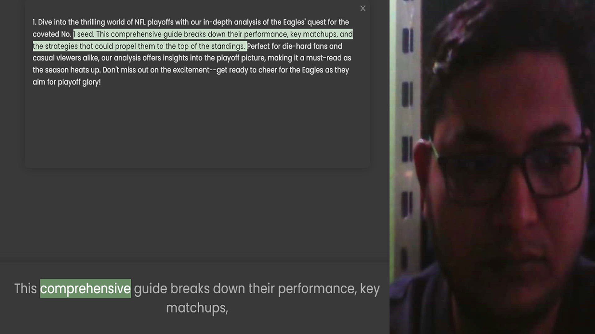Video thumbnail for 1. Dive into the thrilling world of NFL playoffs with our in-depth analysis of the Eagles' quest for the coveted No. 1 seed. This comprehensive guide breaks down their performance, key matchups, and the strategies that could propel them t