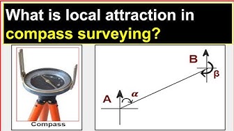 'Video thumbnail for What is local attraction in compass surveying?/How to detect local attraction in compass surveying?'