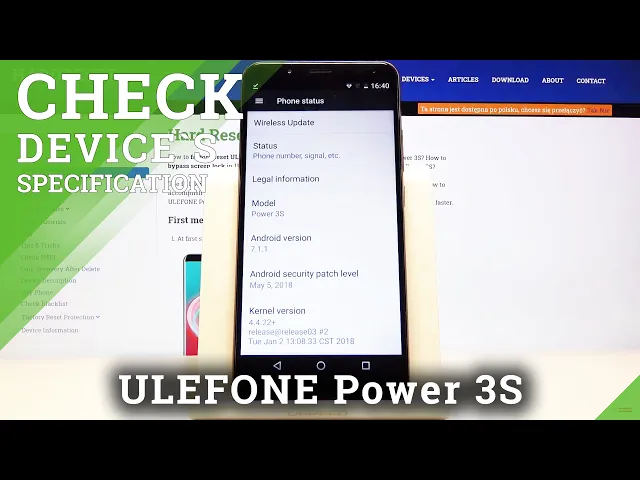 Video thumbnail for How to Find Device Specifications in Ulefone Power 3S – Smartphone Information’s