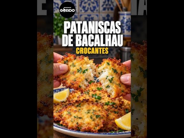 Video thumbnail for Pataniscas de Bacalhau #ReceitasDoGordo #PataniscasDeBacalhau #Petiscos #ReceitasDeBacalhau