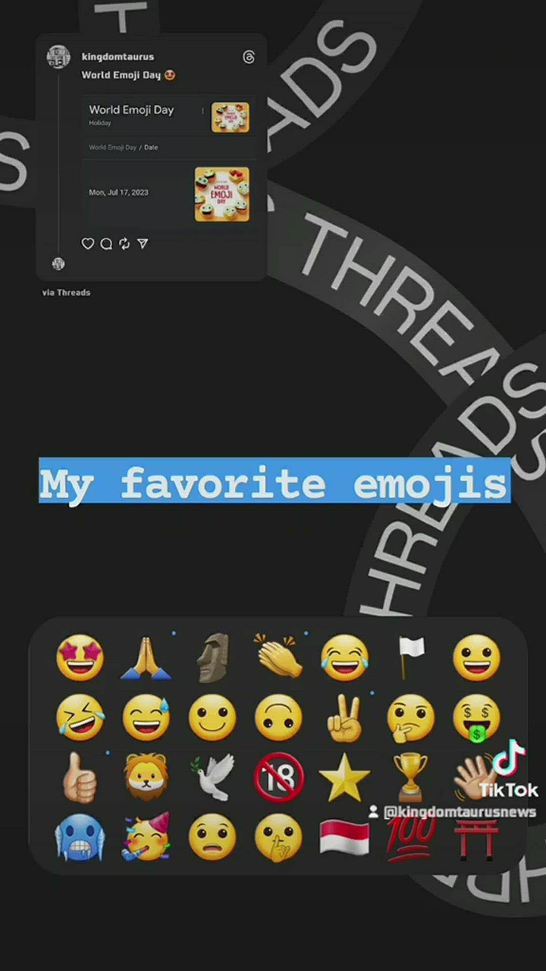 Video thumbnail for World emoji day