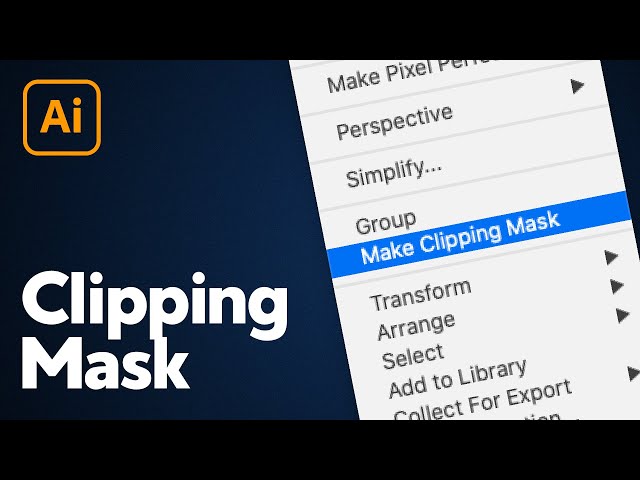 Video thumbnail for How to Make a Clipping Mask in Illustrator (Tutorial)