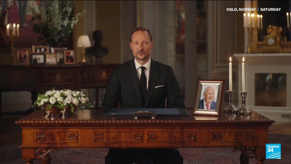 Video thumbnail for Norway’s New King breaks silence after father’s death