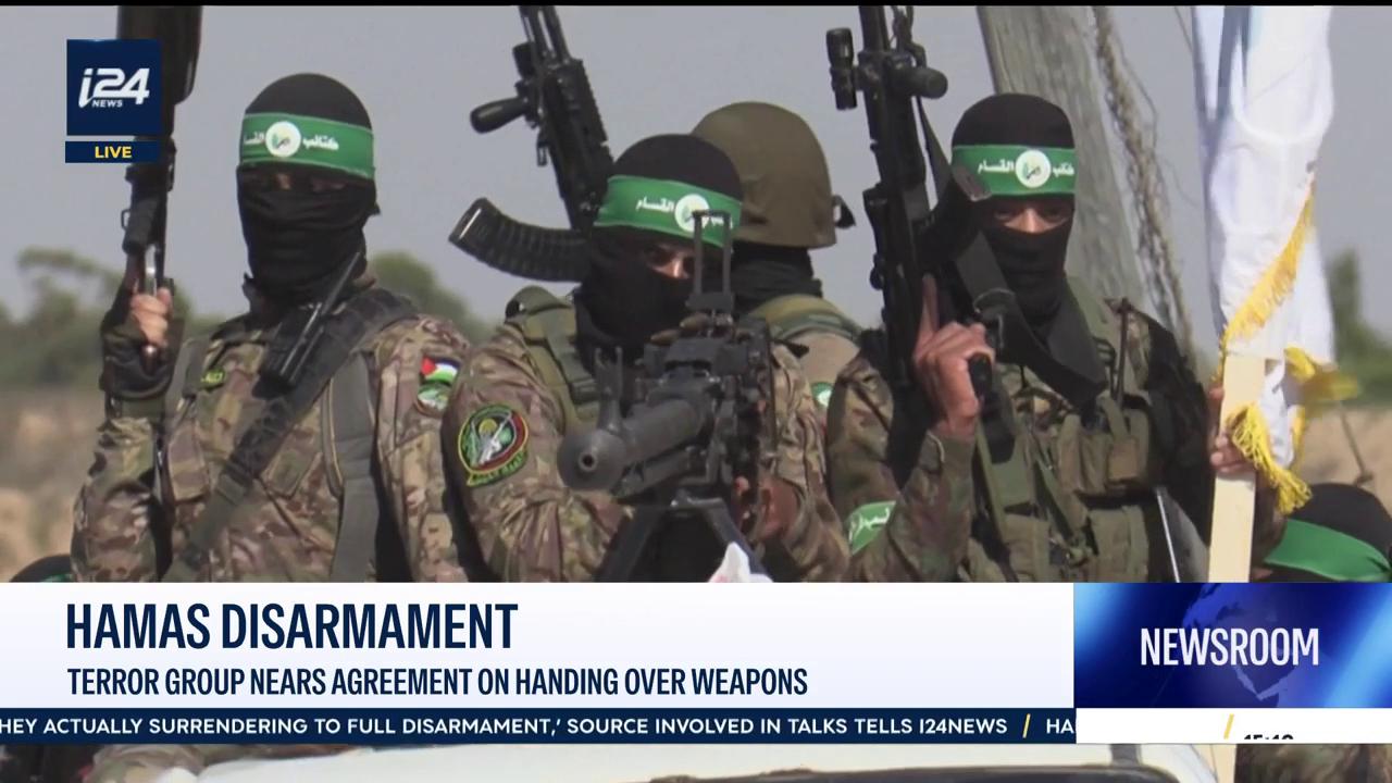 Video thumbnail for Hamas disarmament: Terror group nears agreement on handing over weapons