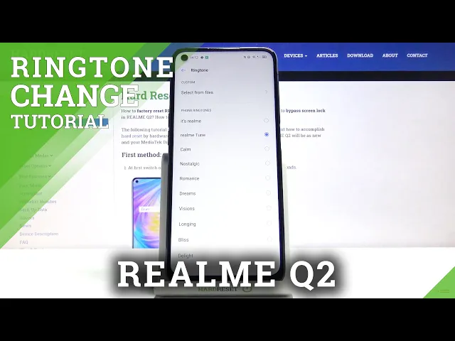 Video thumbnail for Ringtone List on REALME Q2 – Set a New Ringtone