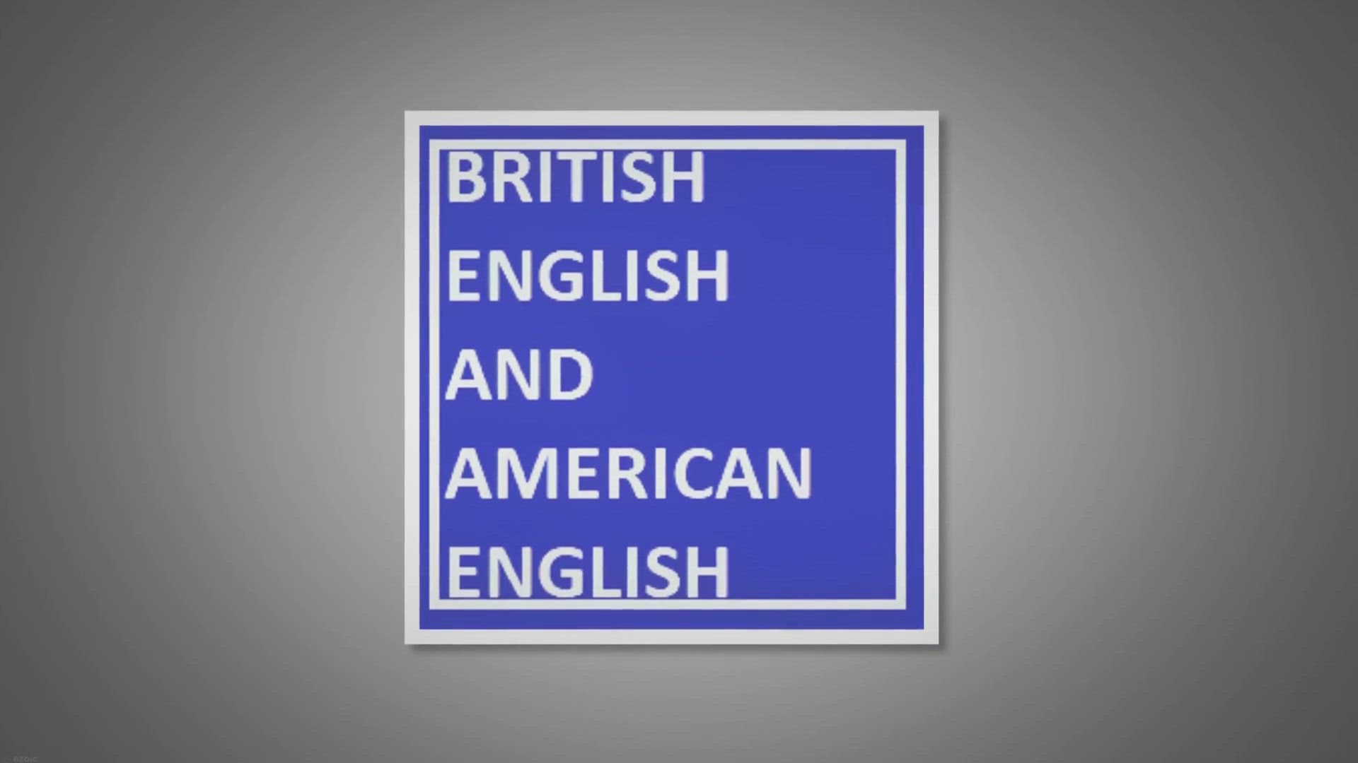 'Video thumbnail for British English And American English'
