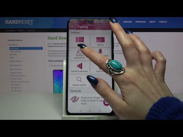 Video thumbnail for How to Enter Text Correction Options on HONOR 20i – Manage Text Correction