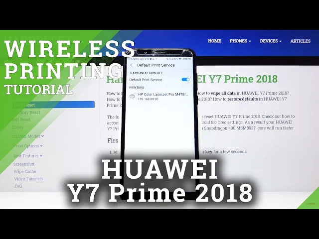 Video thumbnail for How to Connect Printer to Huawei Y7 Prime 2018 - Easily Pair Devices