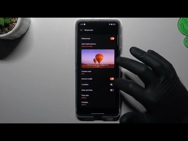 Video thumbnail for How to Apply a Custom Photo Watermark on a OPPO Find N2 Flip - Customize Camera Watermark