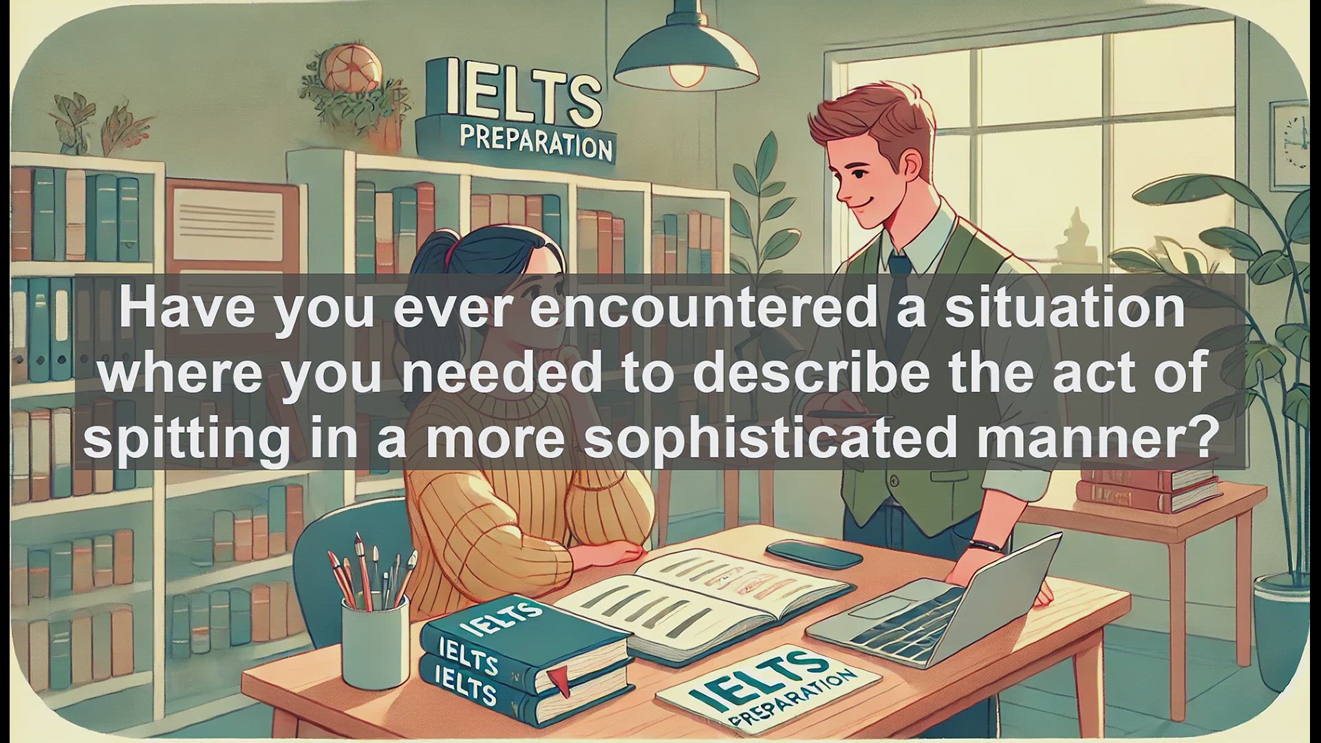 'Video thumbnail for 5000 Must Know IELTS 8.0 Vocabulary - Expectorate: A Formal Way to Say 'Spit Out''