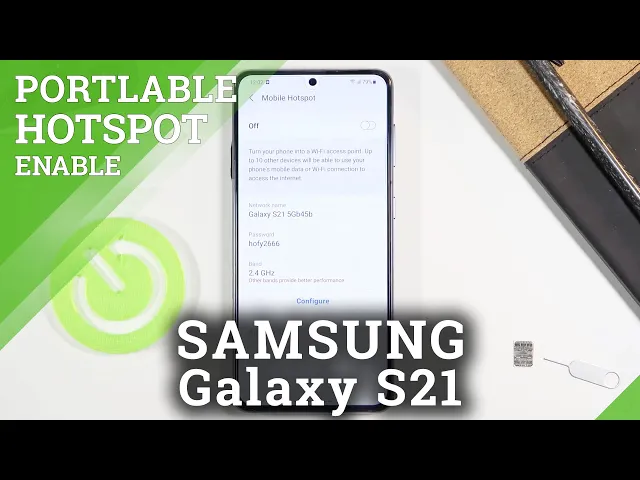 Video thumbnail for How to Enable Portable Hotspot in SAMSUNG Galaxy S21 – Network Access Point