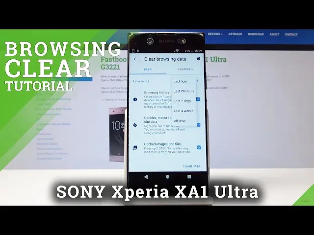 Video thumbnail for How to Clear Browser Data in SONY Xperia XA1 Ultra - Reset Browser