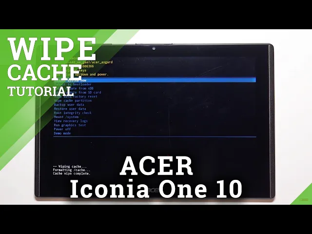 Video thumbnail for How to Wipe Cache Partition in ACER Iconia One 10 – Reset Cache Files
