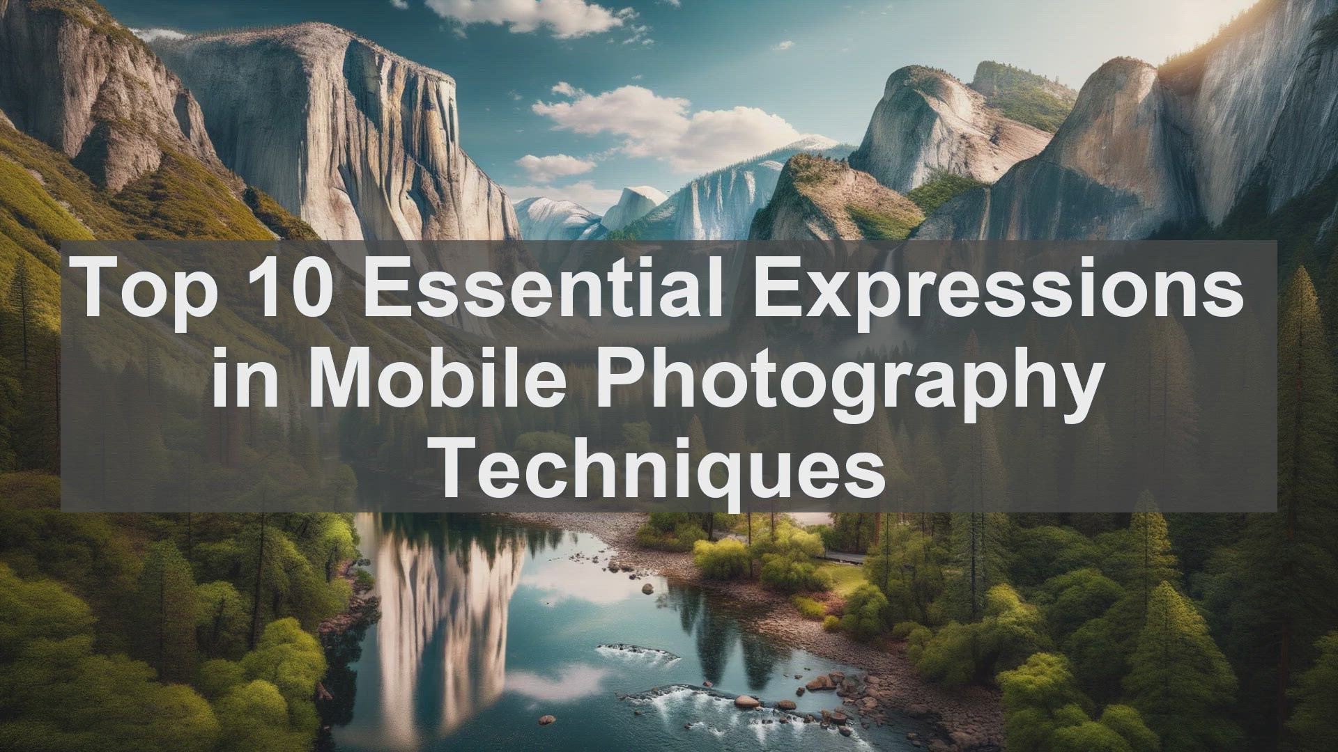 'Video thumbnail for Top 10 Essential Expressions in Mobile Photography Techniques'