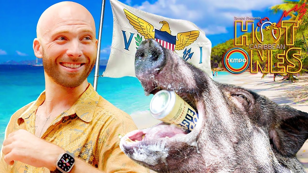 Video thumbnail for US Virgin Islands Food Tour In St. Croix! Surviving Hot Ones Caribbean!