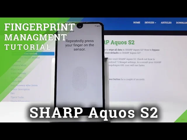 Video thumbnail for How to Add Fingerprint in SHARP Aquos S2 - Set Up Lock Screen