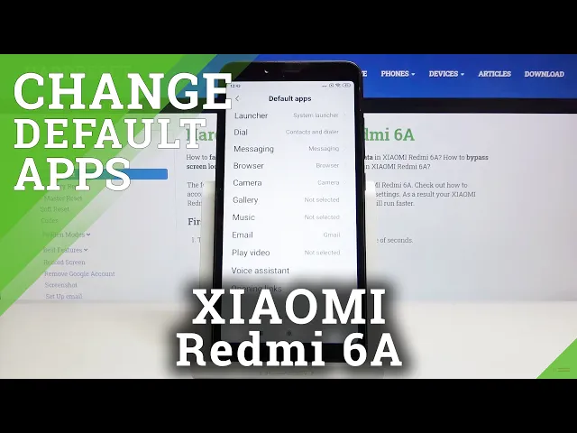 Video thumbnail for How to Set App as Defaults in XIAOMI REDMI 6A – Find Defaults List