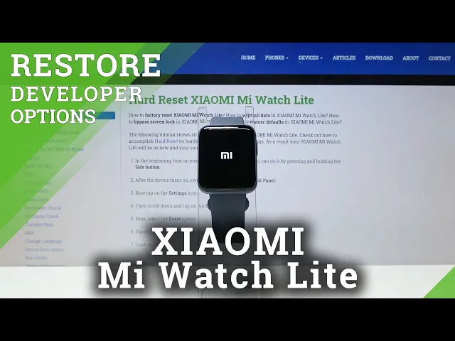 Video thumbnail for Hard Reset XIAOMI Mi Watch Lite – Wipe Data / Restore Defaults